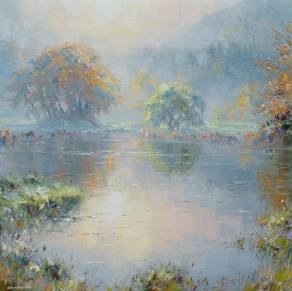Early Morning, near Elter Water - painting by Rex Preston